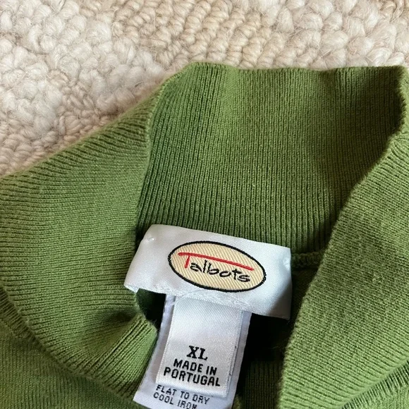 Talbots cotton long sleeve Yellow and Green Long Sleeve Shirts - Picture 6 of 6